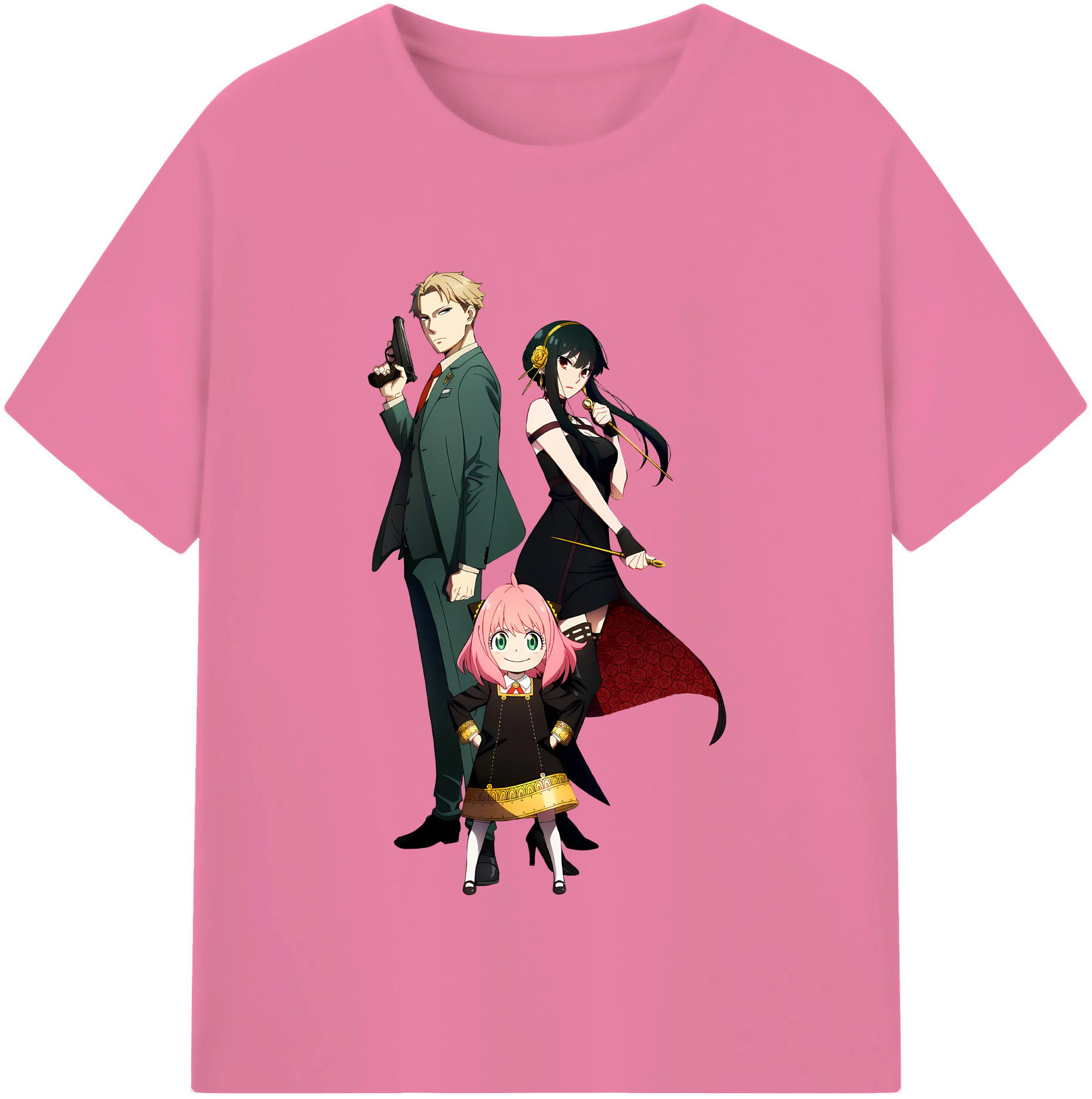 （画像用） SPY×FAMILY间谍家家酒 綿100％半袖Tシャツ（フロントプリント）